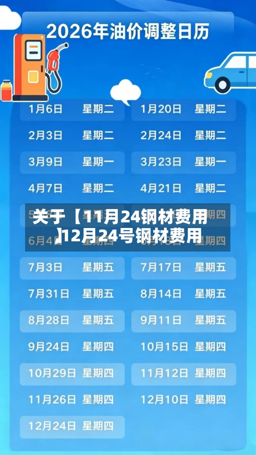 关于【11月24钢材费用,12月24号钢材费用】