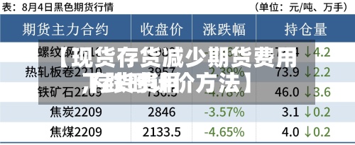 【现货存货减少期货费用,存货费用下跌时计价方法】