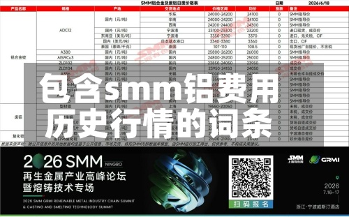 包含smm铝费用历史行情的词条