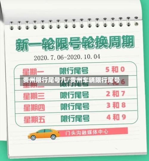贵州限行尾号几/贵州车辆限行尾号