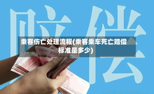 乘客伤亡处理流程(乘客乘车死亡赔偿标准是多少)