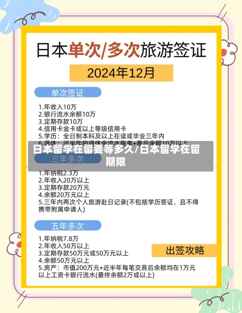 日本留学在留要等多久/日本留学在留期限
