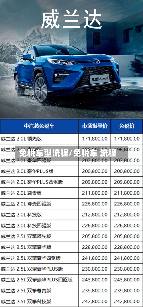 免税车型流程/免税车 流程