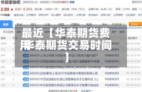 最近【华泰期货费用,华泰期货交易时间】-第2张图片