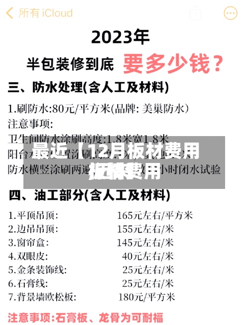 最近【12月板材费用
,近来
板材费用
行情】-第2张图片
