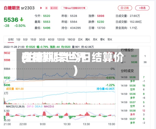 白糖期货世界费用(白糖期货今日结算价)