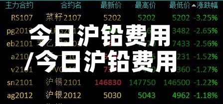 今日沪铅费用/今日沪铅费用走势