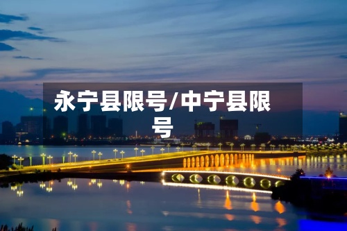 永宁县限号/中宁县限号-第3张图片