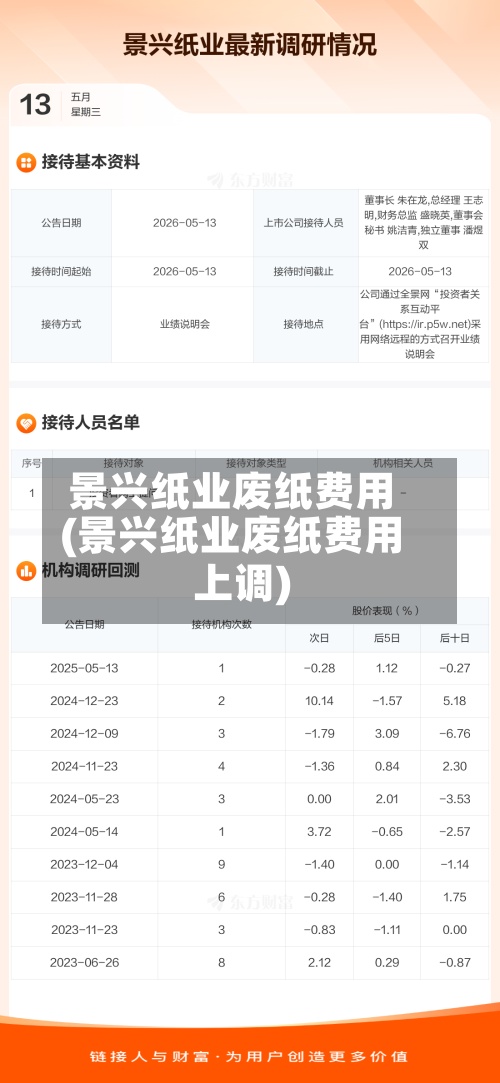 景兴纸业废纸费用(景兴纸业废纸费用上调)