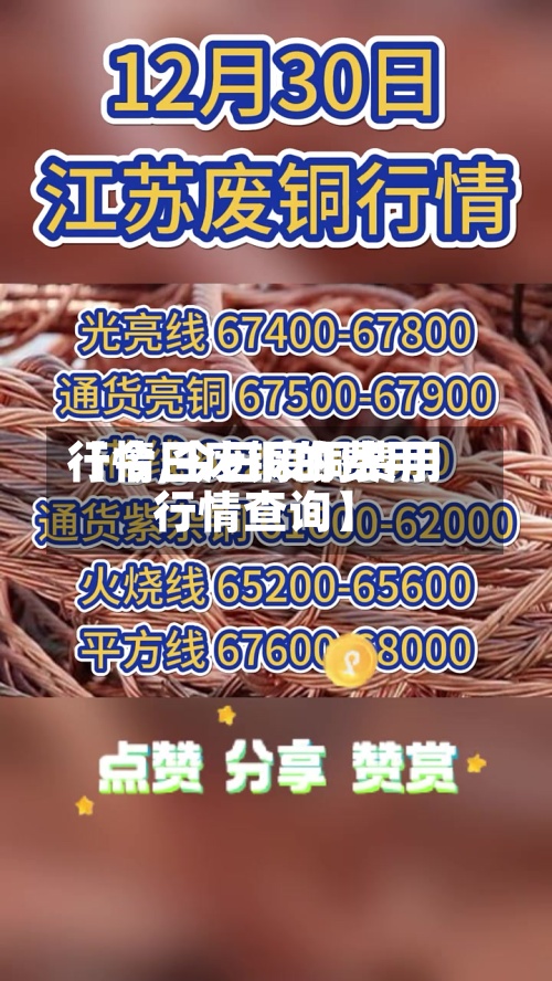 【今日废铜的费用行情,今日废铜费用行情查询】