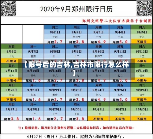 【限号后的吉林,吉林市限行怎么样】