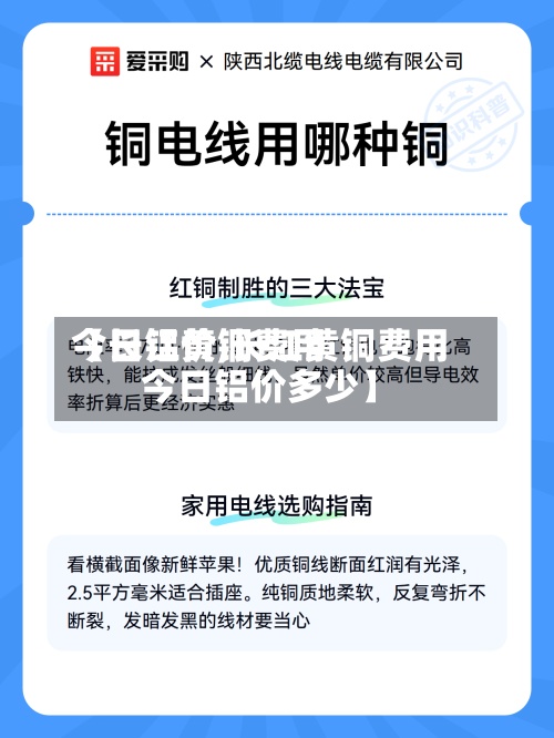 【长江黄铜费用今日铝价,长江黄铜费用今日铝价多少】