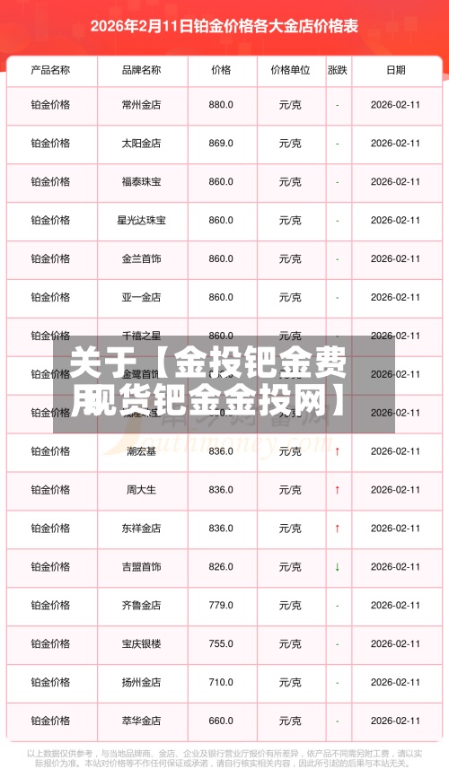 关于【金投钯金费用,现货钯金金投网】
