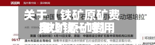 关于【铁矿原矿费用,铁矿原矿费用多少钱一吨】