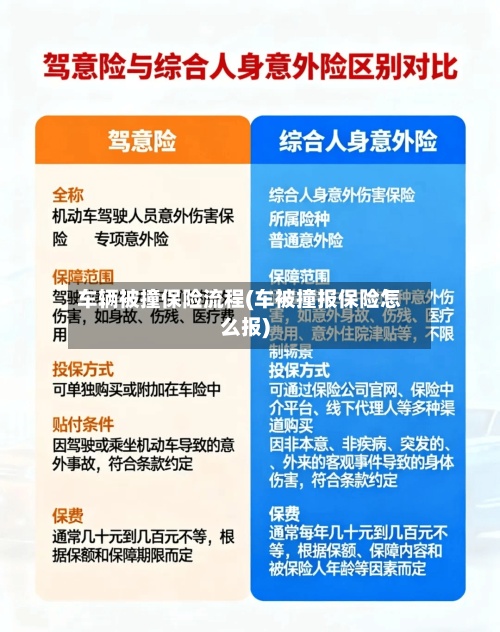 车辆被撞保险流程(车被撞报保险怎么报)