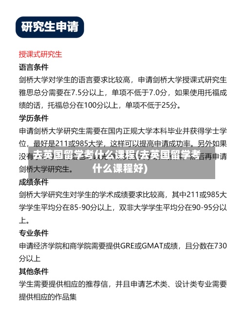 去英国留学考什么课程(去英国留学考什么课程好)-第2张图片