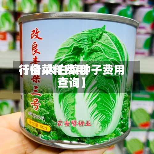 【白菜籽费用行情,大白菜种子费用查询】