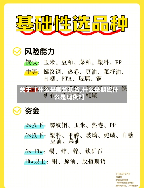 关于【什么是期货现货,什么是期货什么是现货?】