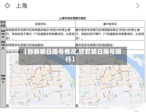 【邯郸明日限号情况,邯郸明日限号限行】