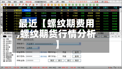 最近【螺纹期费用,螺纹期货行情分析】