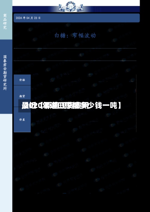 最近【原糖现货费用
,2020年进口原糖多少钱一吨】-第3张图片
