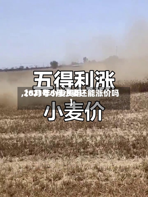 【5月号小麦费用,2021年5月小麦还能涨价吗】
