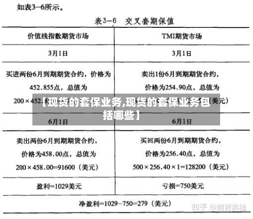 【现货的套保业务,现货的套保业务包括哪些】