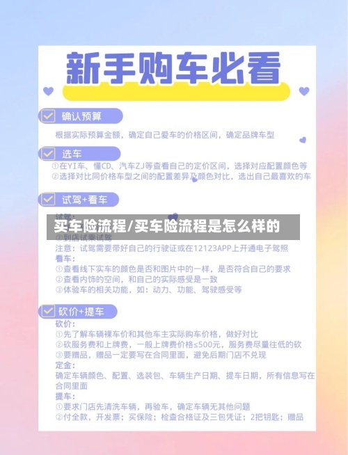 买车险流程/买车险流程是怎么样的-第3张图片