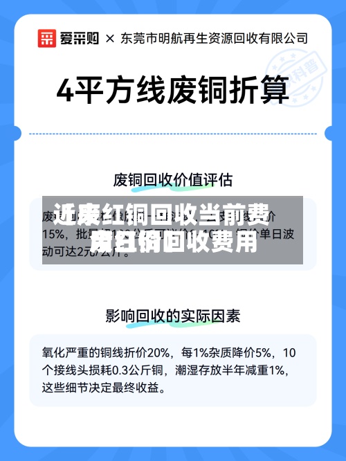 近来【废红铜回收当前费用废红铜回收费用今日价】