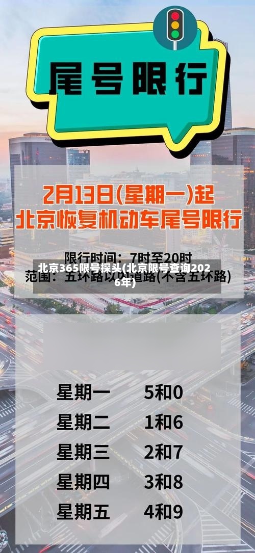 北京365限号探头(北京限号查询2026年)