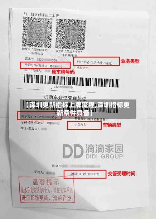 【深圳更新指标上牌流程,深圳指标更新条件具备】-第2张图片
