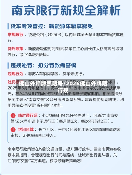佛山外埠牌照限号/2026佛山外牌限行规