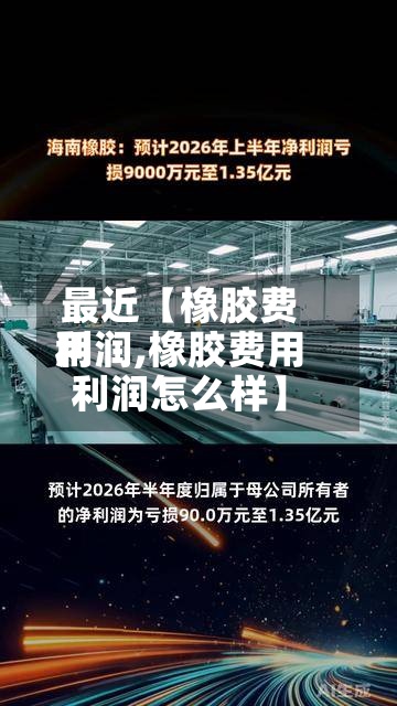 最近【橡胶费用利润,橡胶费用利润怎么样】-第2张图片