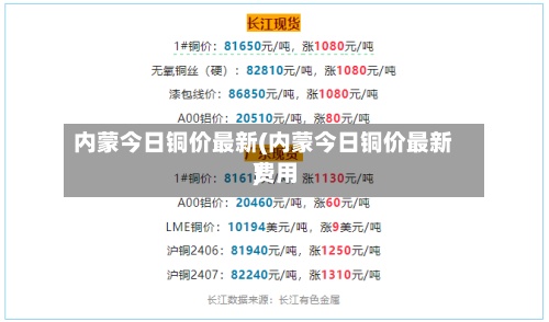 内蒙今日铜价最新(内蒙今日铜价最新费用
)-第2张图片