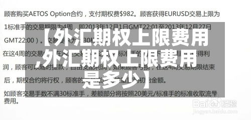 【外汇期权上限费用,外汇期权上限费用是多少】-第2张图片