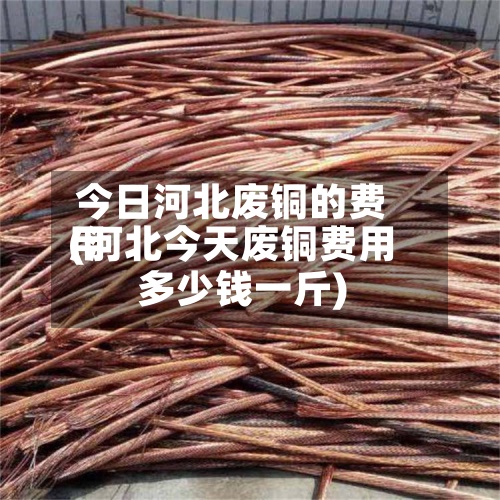 今日河北废铜的费用(河北今天废铜费用多少钱一斤)