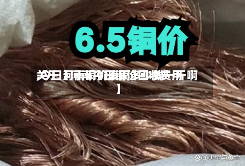 关于【河南今日铜价回收费用
,今日河南铜价废铜多少钱一斤啊】-第2张图片